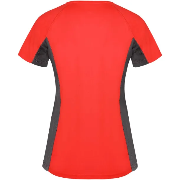 Shanghai short sleeve women's sports t-shirt - Roly Red Dark Lead