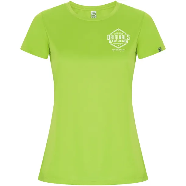 Imola short sleeve women's sports t-shirt - Roly Fluor Green