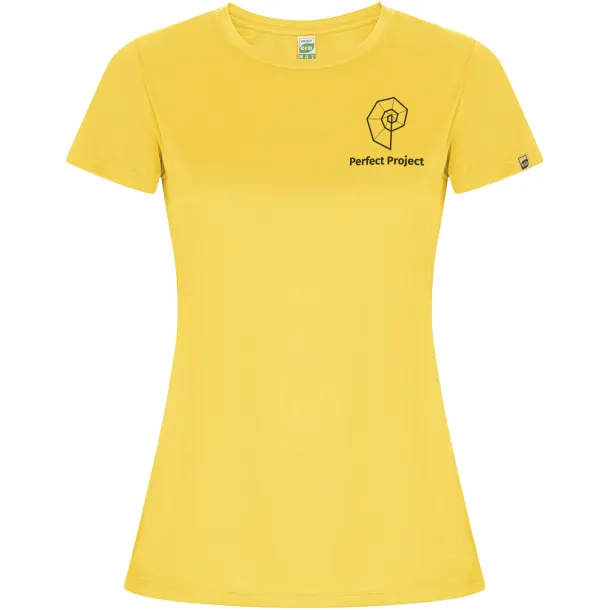 Imola short sleeve women's sports t-shirt - Roly Yellow