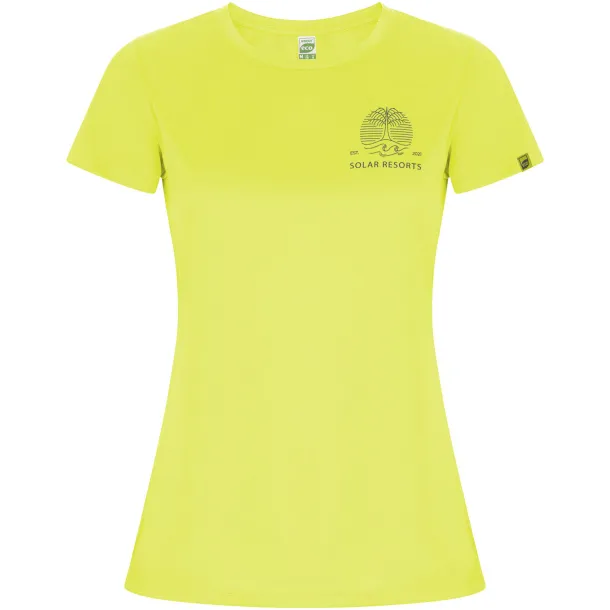 Imola short sleeve women's sports t-shirt - Roly Fluor Yellow