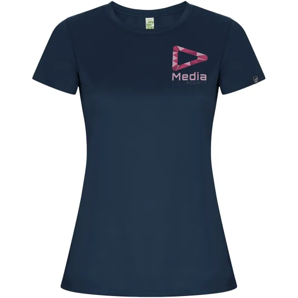Imola short sleeve women's sports t-shirt - Roly Navy Blue