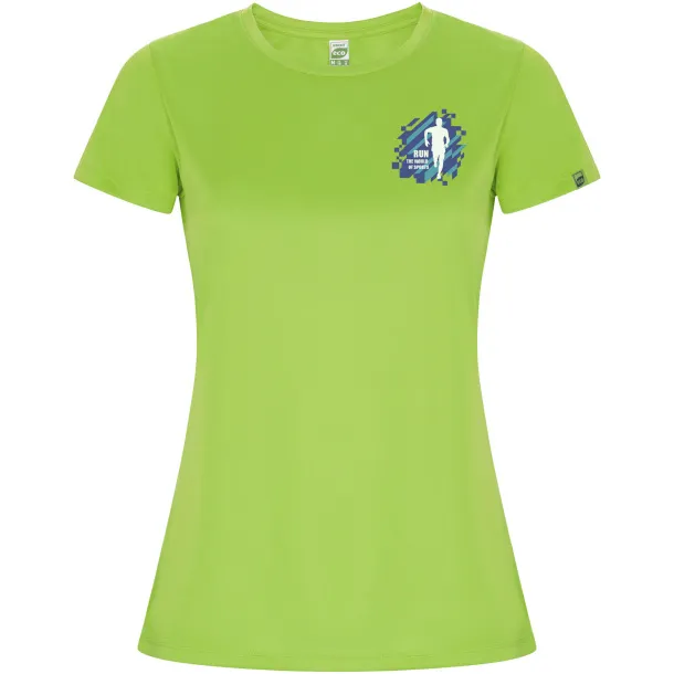 Imola short sleeve women's sports t-shirt - Roly Lime