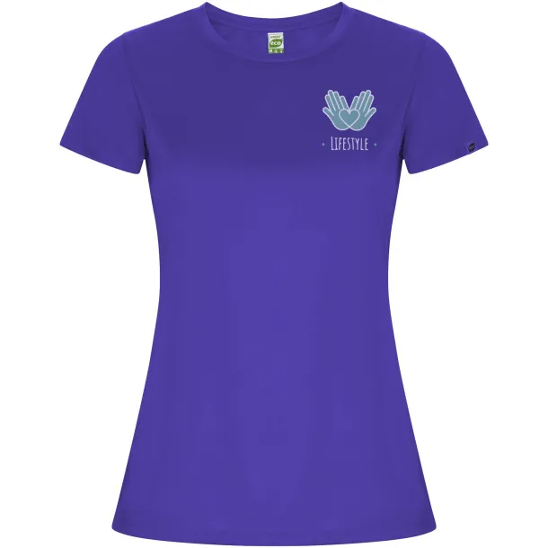 Imola short sleeve women's sports t-shirt - Roly Mauve