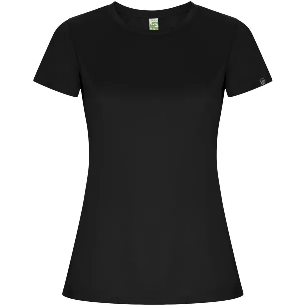Imola short sleeve women's sports t-shirt - Roly Crna
