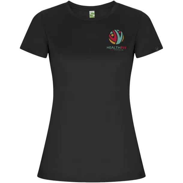 Imola short sleeve women's sports t-shirt - Roly Dark Lead