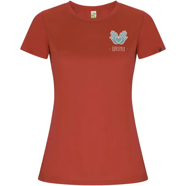 Imola short sleeve women's sports t-shirt - Roly Red