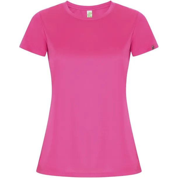 Imola short sleeve women's sports t-shirt - Roly Pink Fluor