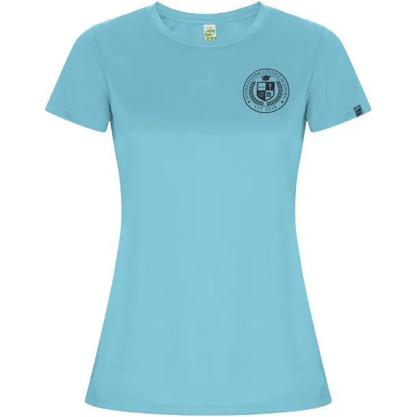 Imola short sleeve women's sports t-shirt - Roly Turquois
