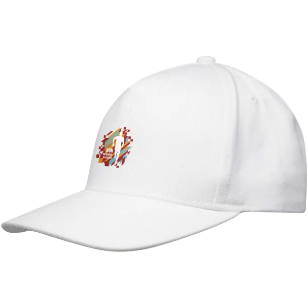 Onyx 5 panel Aware™ recycled cap - Elevate NXT White