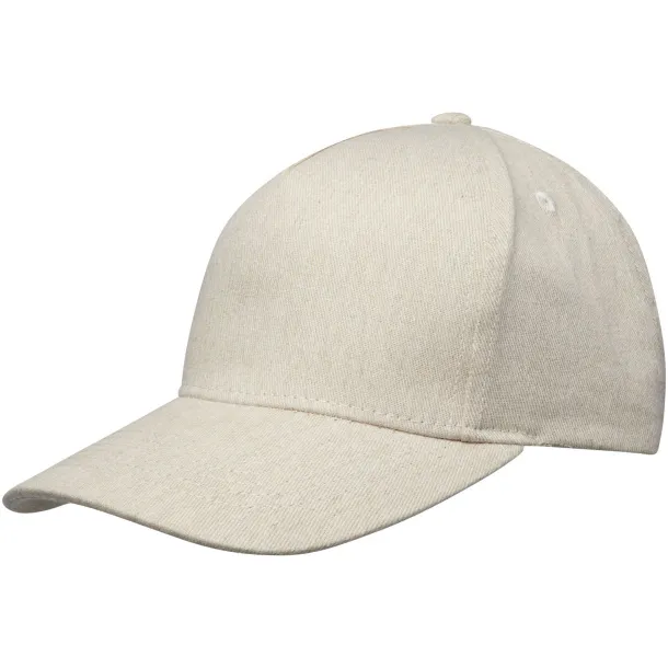 Onyx 5 panel Aware™ recycled cap - Elevate NXT Oatmeal