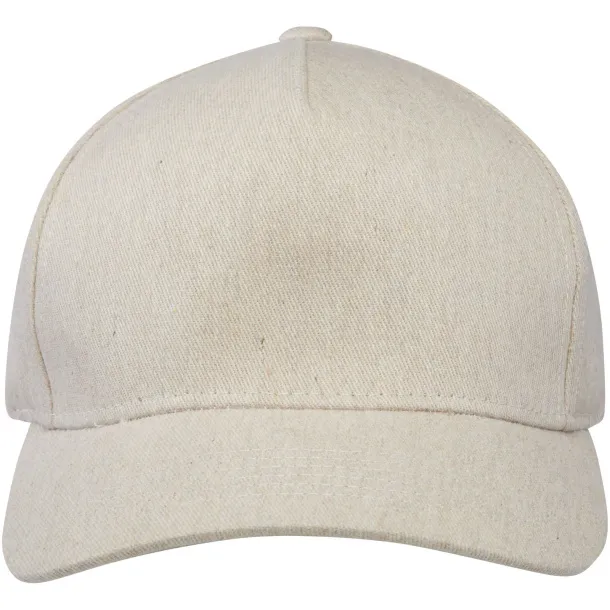 Onyx 5 panel Aware™ recycled cap - Elevate NXT Oatmeal