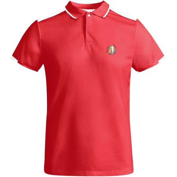 Tamil dječja sportska polo majica s kratkim rukavima - Roly Crvena Bijela