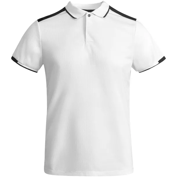 Tamil dječja sportska polo majica s kratkim rukavima - Roly Bijela Solid black