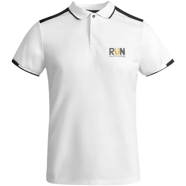 Tamil dječja sportska polo majica s kratkim rukavima - Roly Bijela Solid black