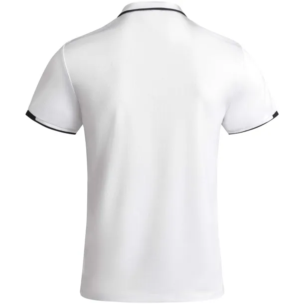 Tamil dječja sportska polo majica s kratkim rukavima - Roly Bijela Solid black