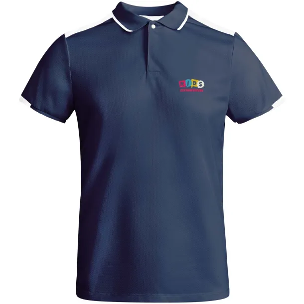 Tamil dječja sportska polo majica s kratkim rukavima - Roly Navy Blue Bijela