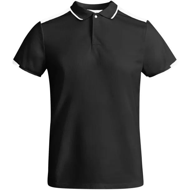 Tamil dječja sportska polo majica s kratkim rukavima - Roly Solid black Bijela