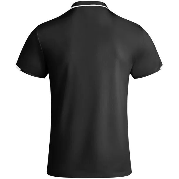 Tamil dječja sportska polo majica s kratkim rukavima - Roly Solid black Bijela