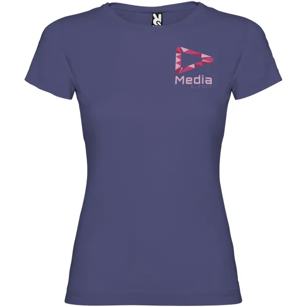 Jamaica short sleeve women's t-shirt - Roly Blue Denim