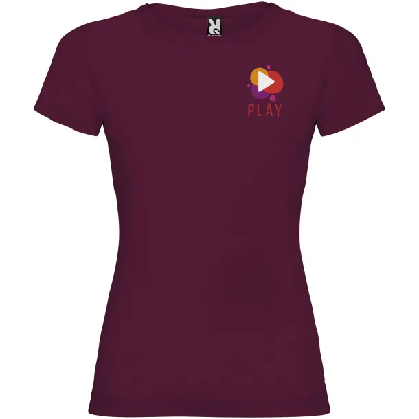 Jamaica short sleeve women's t-shirt - Roly Burgundy