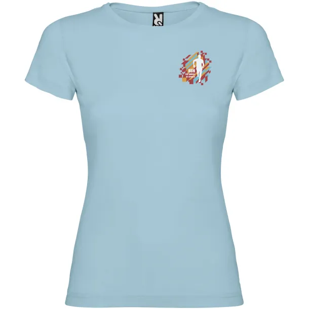 Jamaica short sleeve women's t-shirt - Roly Sky blue