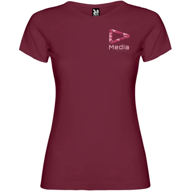 Jamaica short sleeve women's t-shirt - Roly Garnet