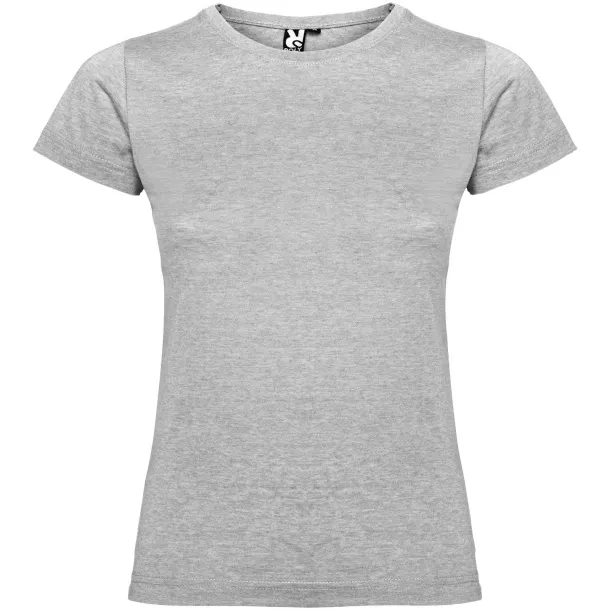 Jamaica short sleeve women's t-shirt - Roly Marl Grey