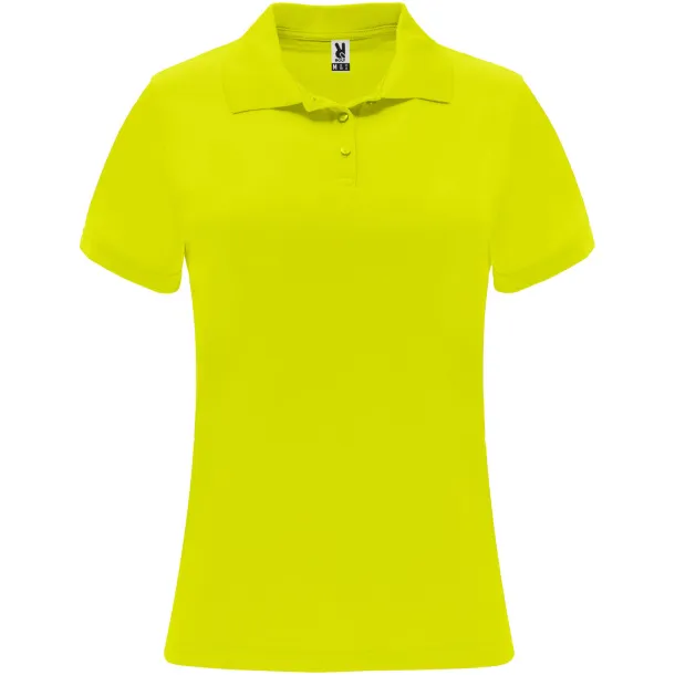 Monzha ženska sportska polo majica kratkih rukava, 150 g/m² - Roly Fluor Yellow