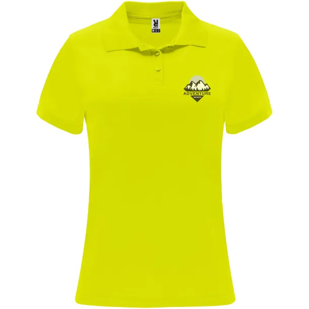 Monzha ženska sportska polo majica kratkih rukava, 150 g/m² - Roly Fluor Yellow