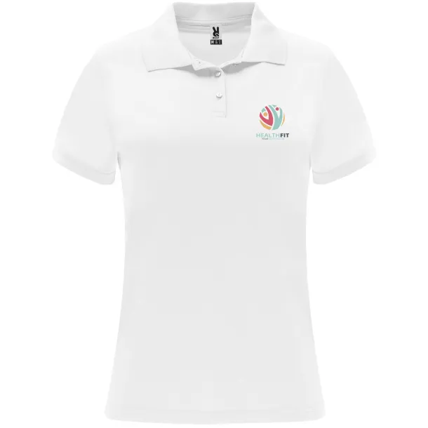 Monzha ženska sportska polo majica kratkih rukava, 150 g/m² - Roly Bijela
