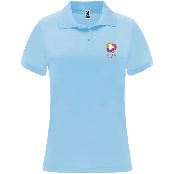 Monzha ženska sportska polo majica kratkih rukava, 150 g/m² - Roly Sky blue