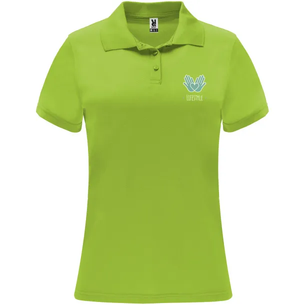 Monzha ženska sportska polo majica kratkih rukava, 150 g/m² - Roly Limeta
