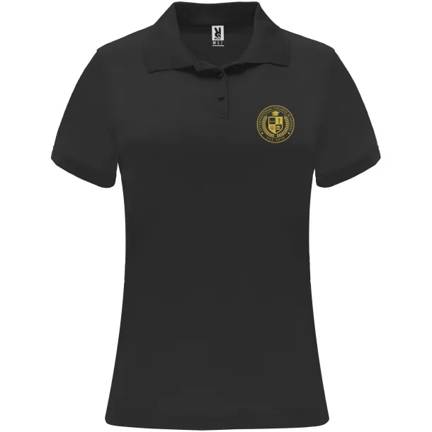 Monzha short sleeve women's sports polo - Roly Crna