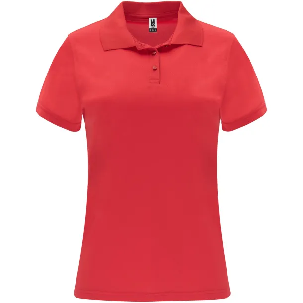 Monzha ženska sportska polo majica kratkih rukava, 150 g/m² - Roly Crvena