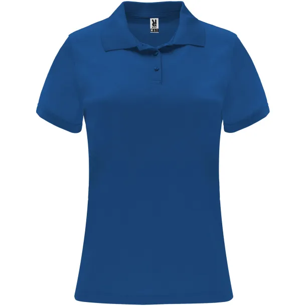 Monzha short sleeve women's sports polo - Roly Royal blue