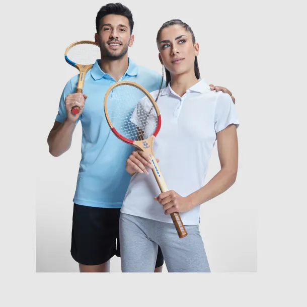 Monzha ženska sportska polo majica kratkih rukava, 150 g/m² - Roly Tirkizna