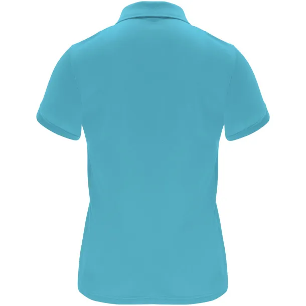 Monzha short sleeve women's sports polo - Roly Turquois