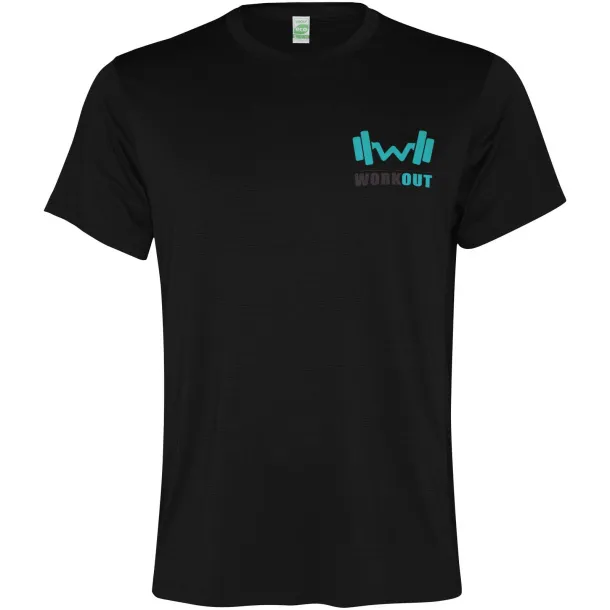 Slam muška sportska majica kratkih rukava - Roly Solid black