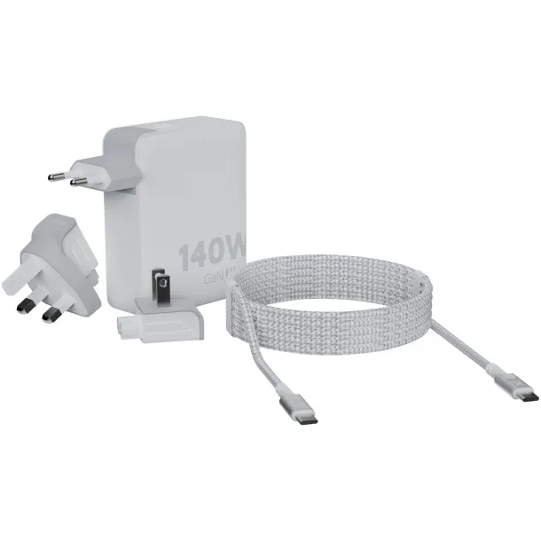 Xtorm XVC2140 GaN Ultra 140W putni punjač s USB-C PD kabelom snage 240W - Xtorm Bijela