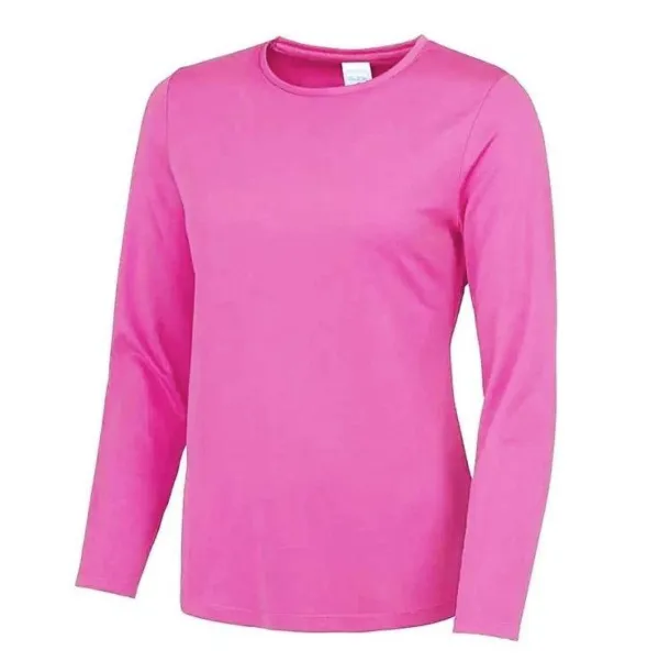  Ženska majica dugih rukava, 140 g/m2 - Just Cool Electric Pink