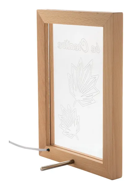 Woodiframe LED personalizirani svjetlosni trofej Prirodna Prozirno