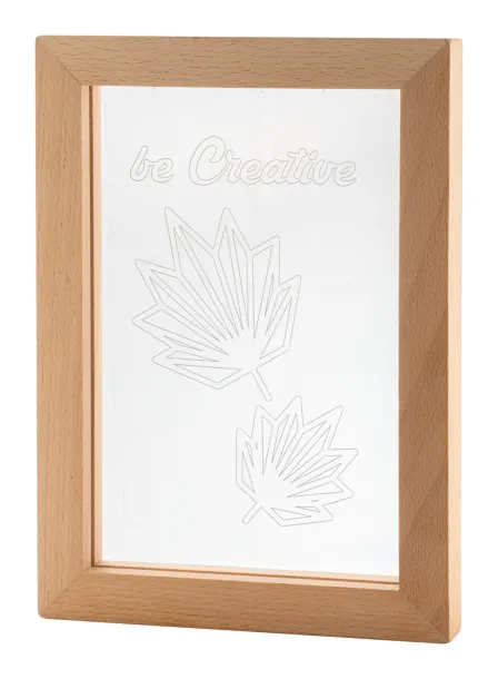 Woodiframe LED personalizirani svjetlosni trofej Prirodna Prozirno