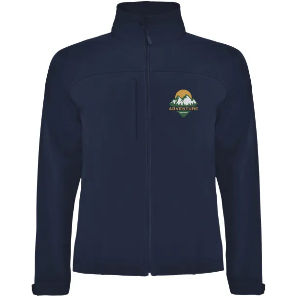 Rudolph unisex softshell jacket - Roly Navy Blue