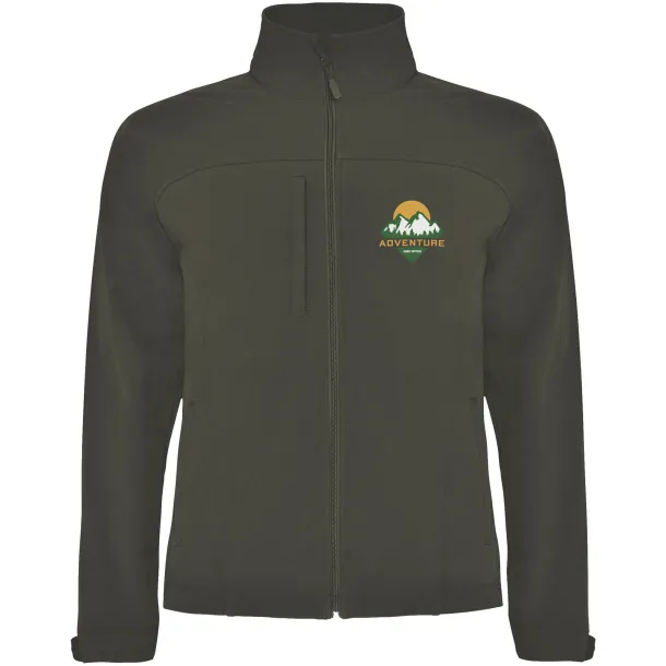 Rudolph unisex softshell jacket - Roly Dark Military Green