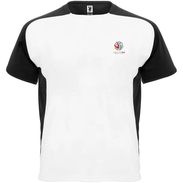 Bugatti short sleeve unisex sports t-shirt - Roly White Crna