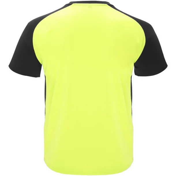 Bugatti short sleeve unisex sports t-shirt - Roly Fluor Yellow Crna
