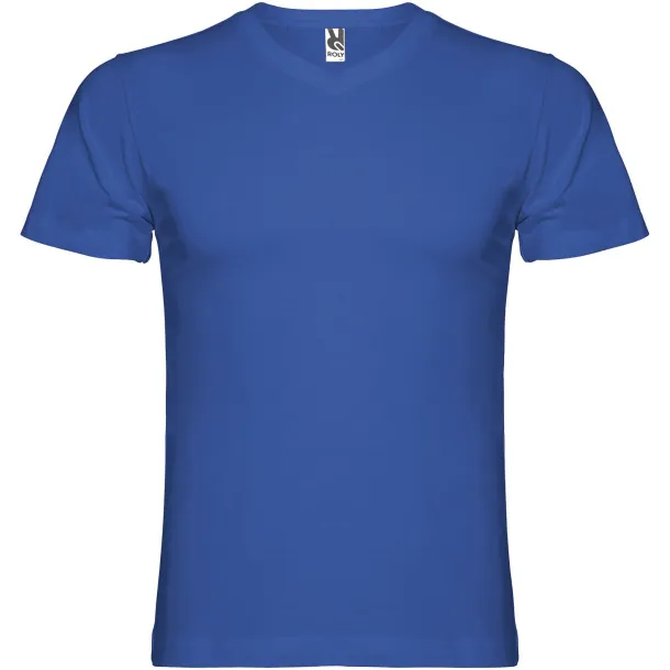Samoyedo short sleeve men's v-neck t-shirt - Roly Royal blue