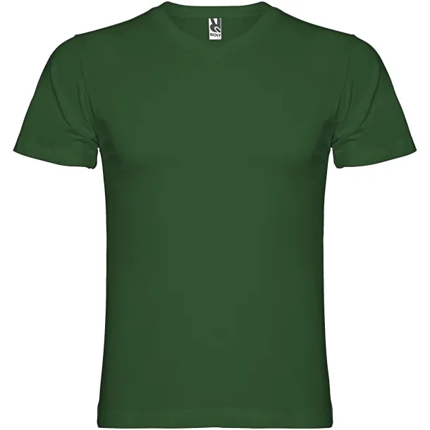Samoyedo short sleeve men's v-neck t-shirt - Roly Bottle green