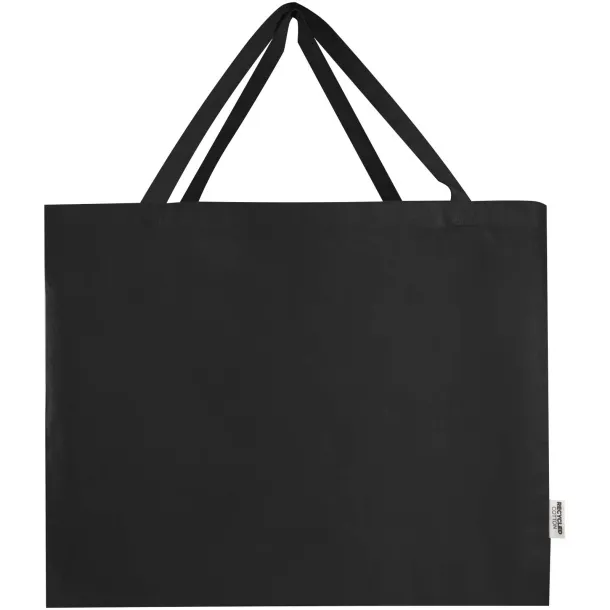 Odessa 220 g/m² GRS recycled cotton tote bag 40L Crna