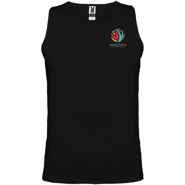 Andre men's sports vest - Roly Solid black